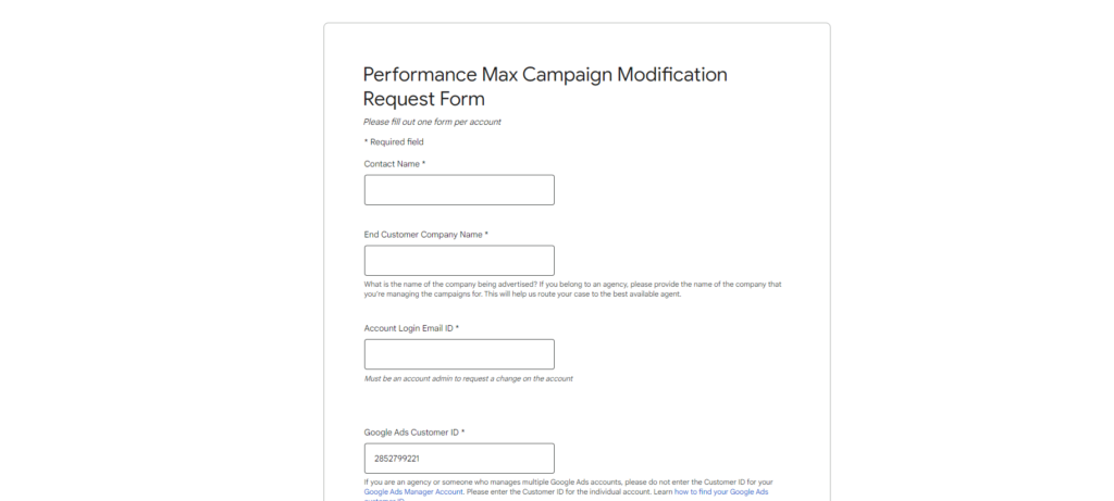 ausschließende Keywords Performance Max Kampagnen